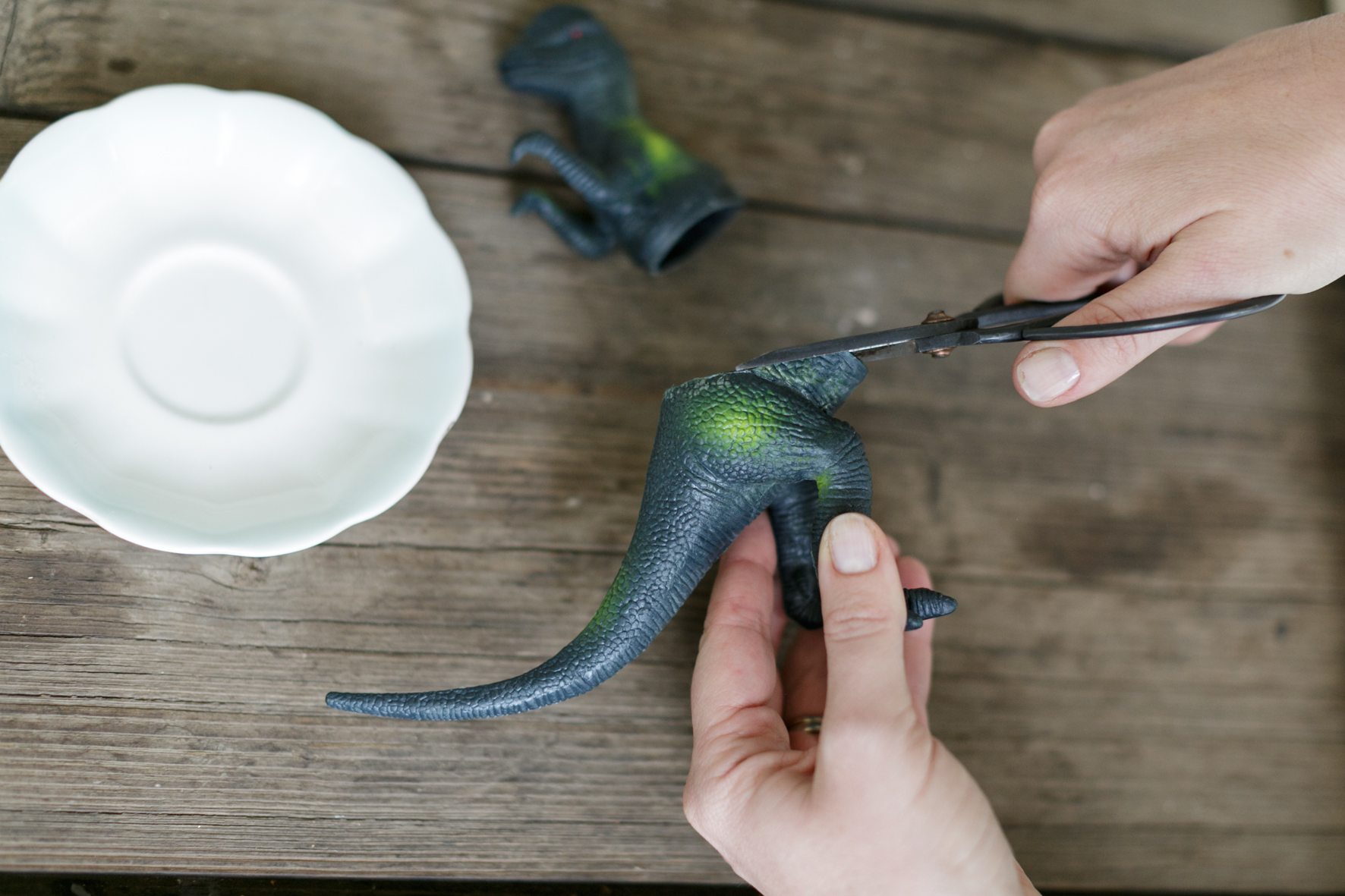 How to Make a Dinosaur Cake Stand 7
