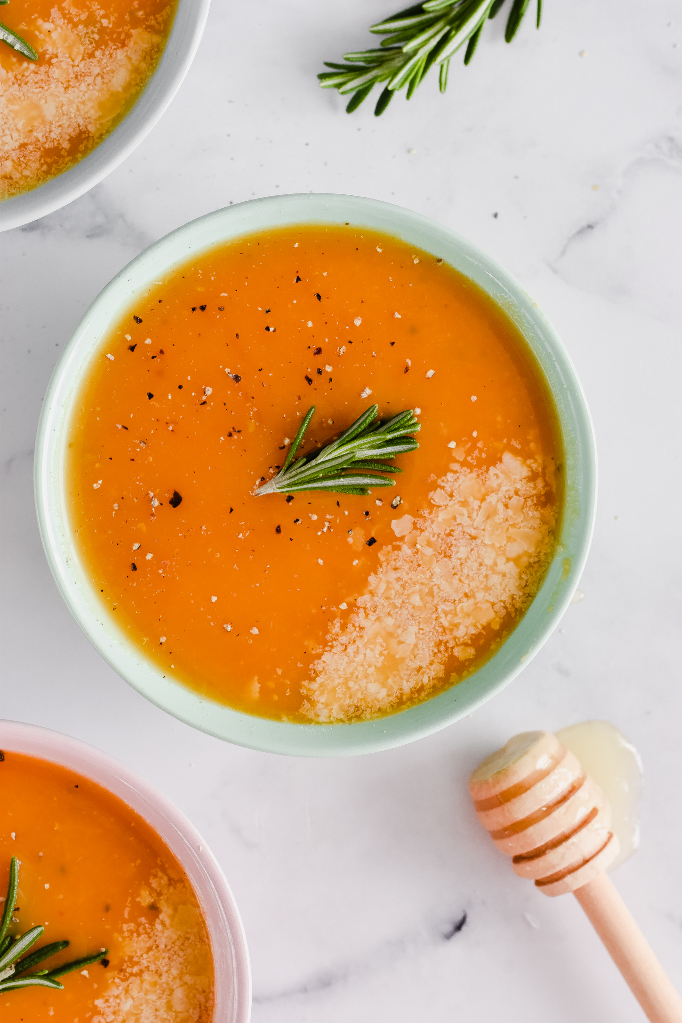 Honey and Rosemary Pumpkin Soup in The Instant Pot 