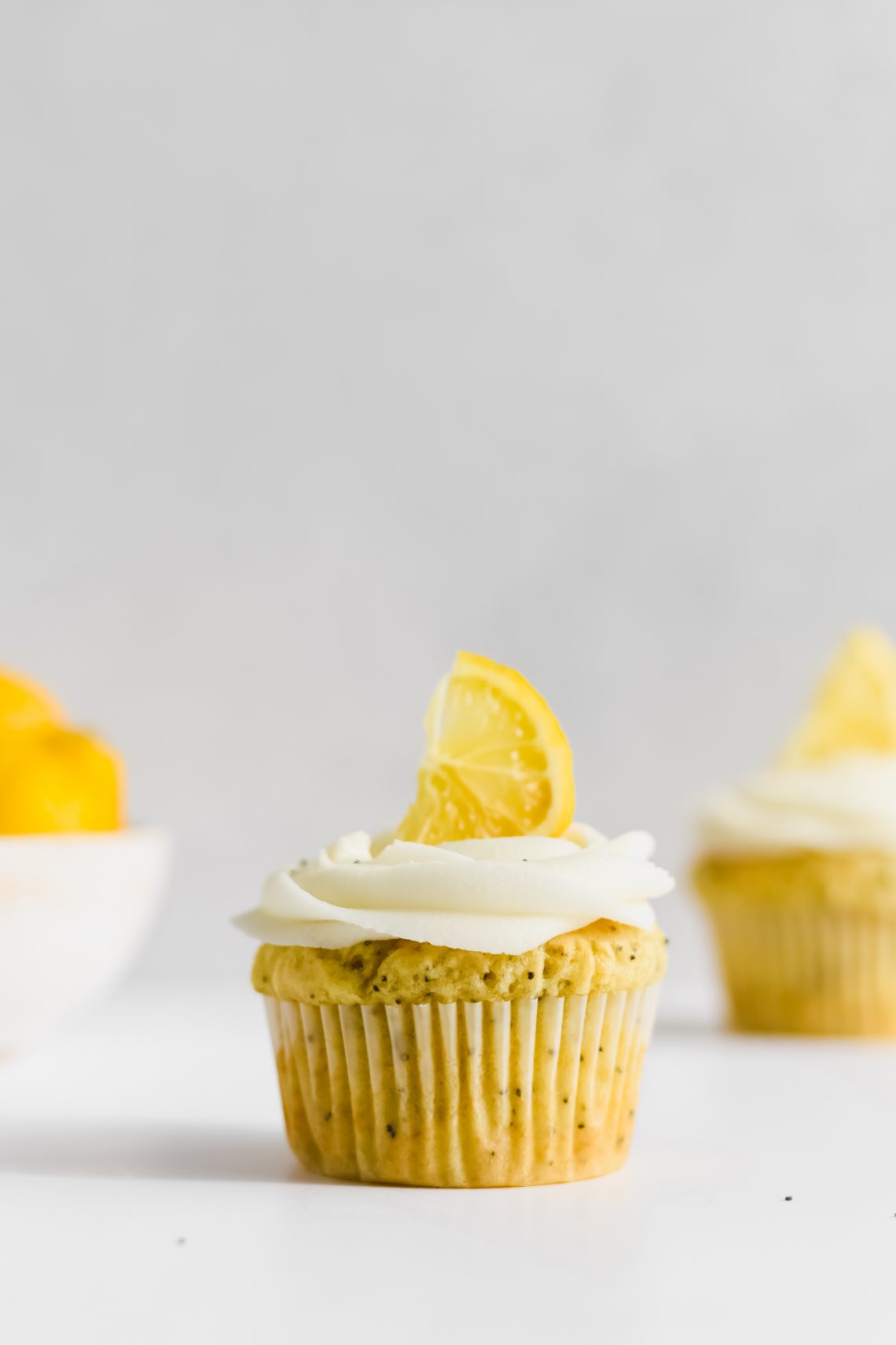 Lemon and Poppy Seed Muffins with Frosting