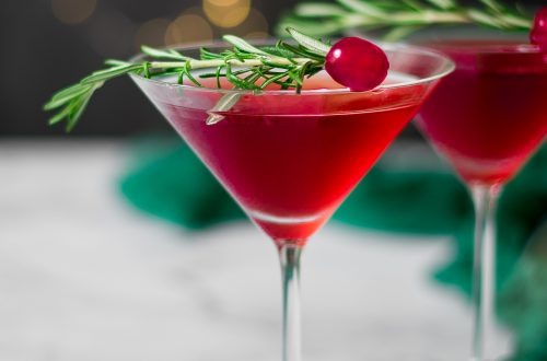 Christmas Cranberry Gin Cocktails